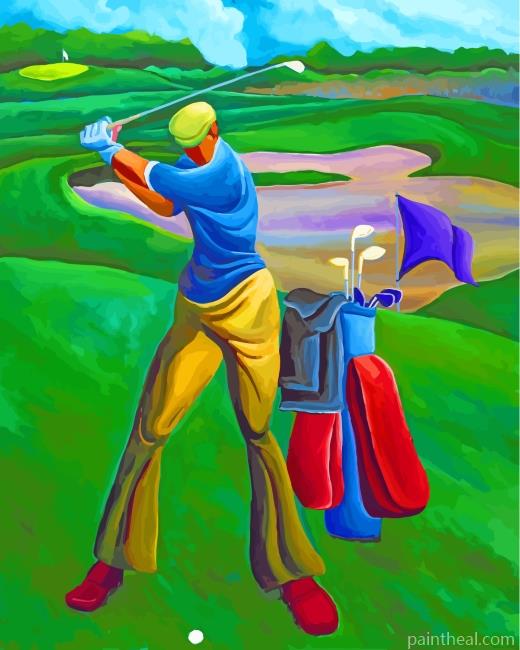 Golf Scene Painting By Numbers Kits