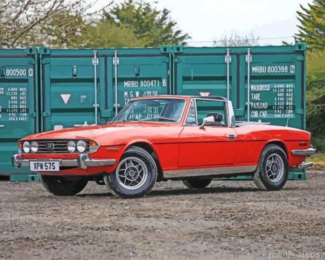Red Triumph Stag Painting By Numbers Kits
