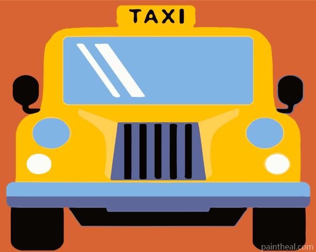 Taxi Car Painting By Numbers Kits
