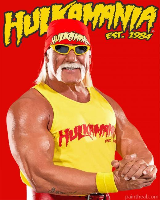 Hulk Hogan Painting By Numbers Kits