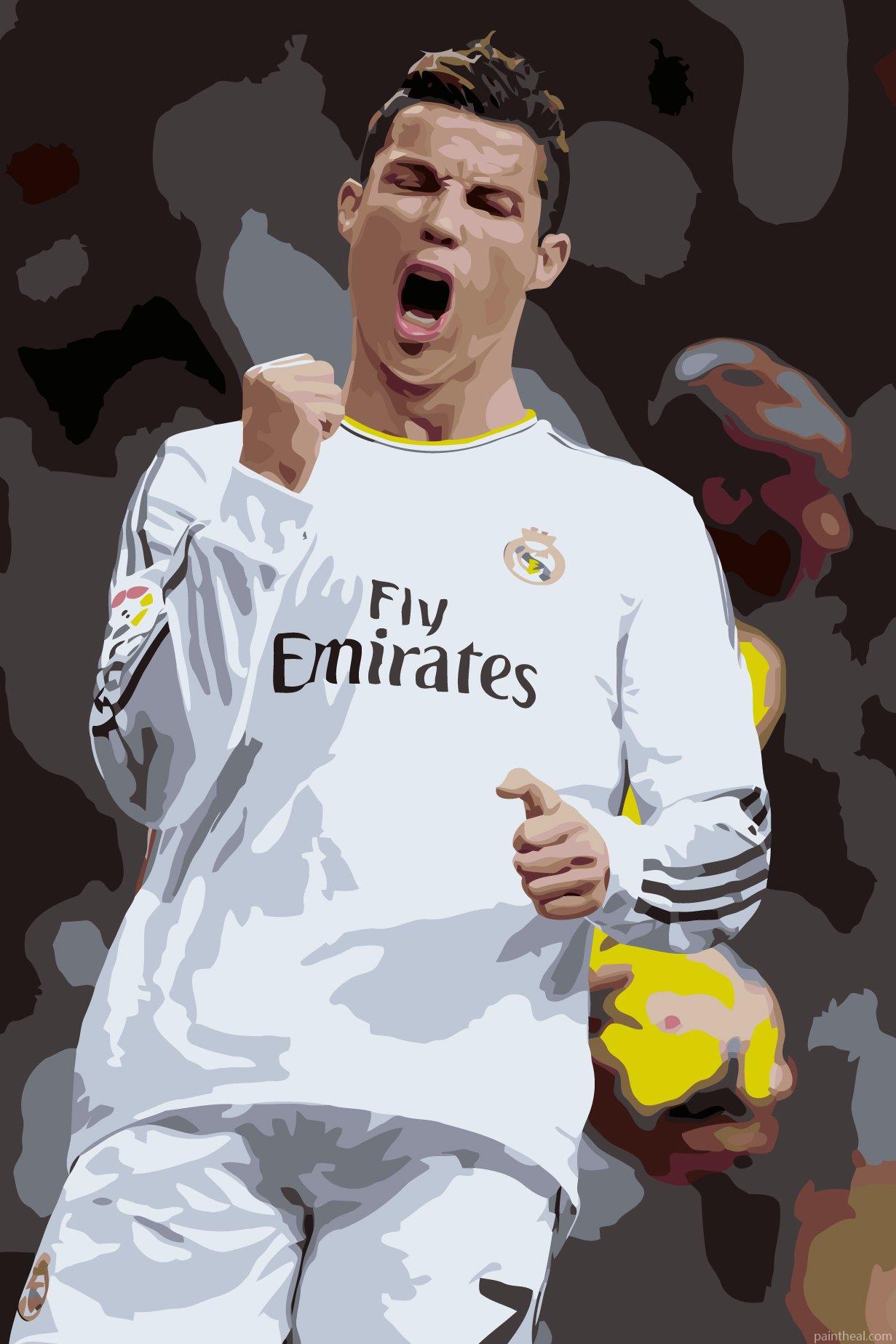 Cristiano Ronaldo With Real madrid People Painting By Numbers Kits