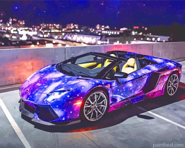 Galaxy Lamborghini Painting By Numbers Kits