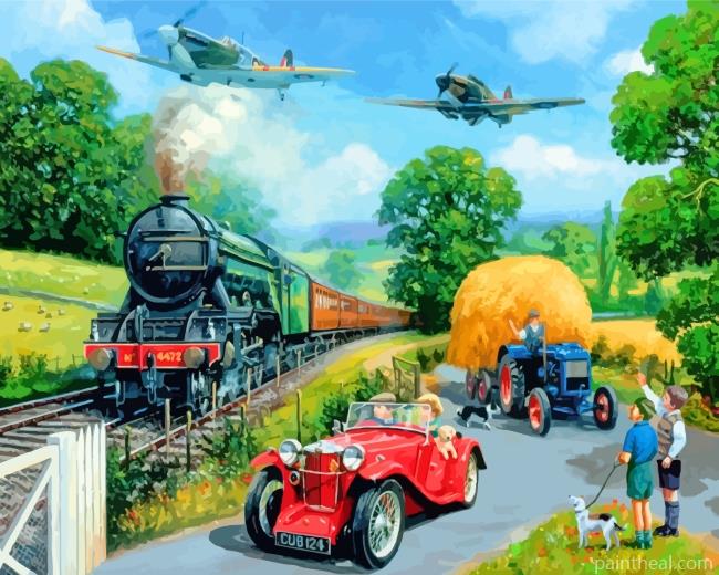 Wartime Summer Painting By Numbers Kits