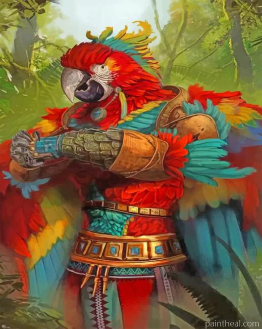 Fantatsic Parrot Painting By Numbers Kits