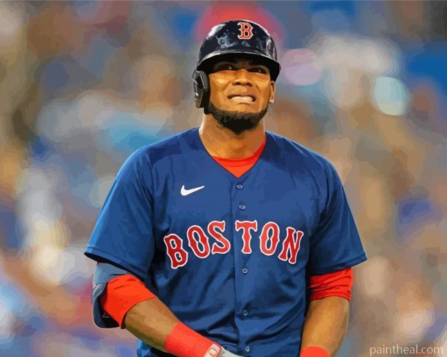 Boston Red Sox Baseball Team Player Painting By Numbers Kits