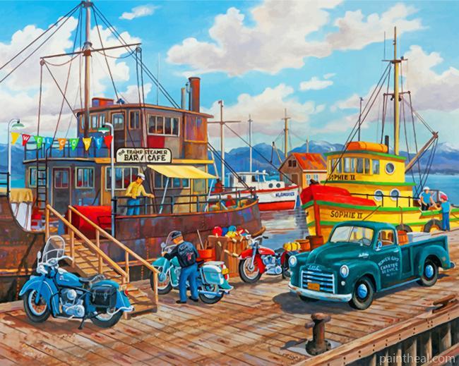 Aesthetic Harbour Painting By Numbers Kits