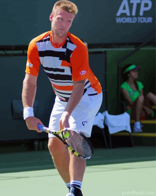 Sam Groth Tennis Player Painting By Numbers Kits