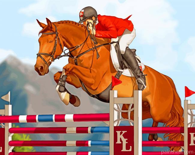 Horse Race Painting By Numbers Kits