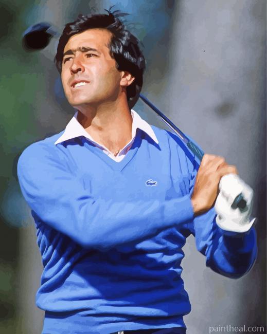 Spanish Professional Golfer Seve Ballesteros Painting By Numbers Kits
