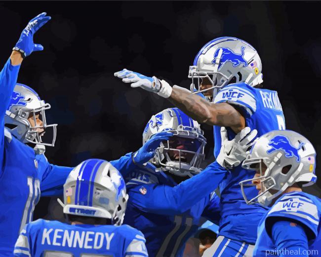 Detroit Lions Team Painting By Numbers Kits