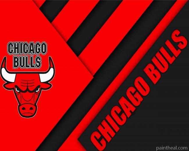 Basketball Logo Bulls Painting By Numbers Kits