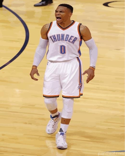 Legend Russell Westbrook Painting By Numbers Kits