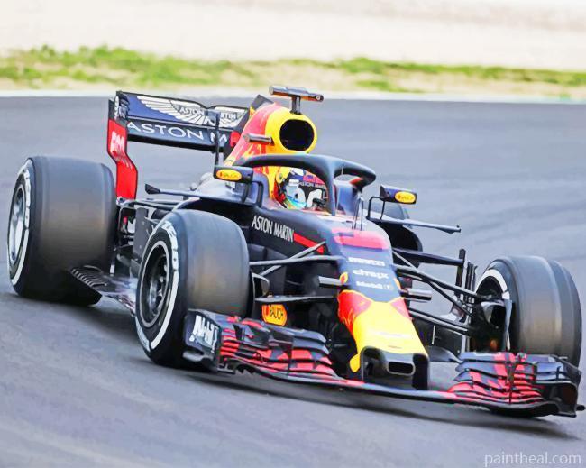 Red Bull Rb14 Race Car Painting By Numbers Kits