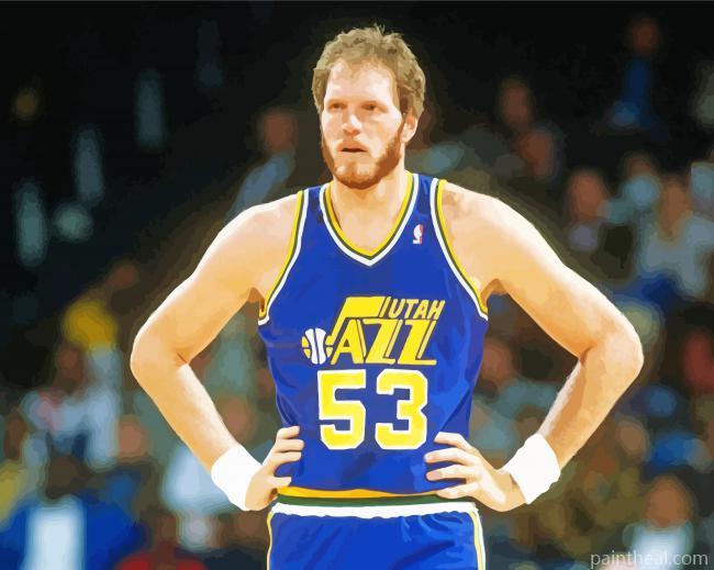 Mark Eaton Utah Jazz Player Painting By Numbers Kits