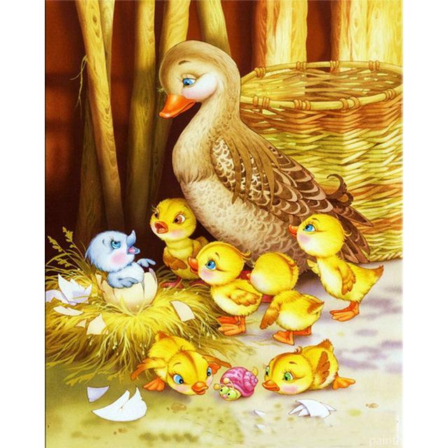 Duck Family Painting By Numbers Kits