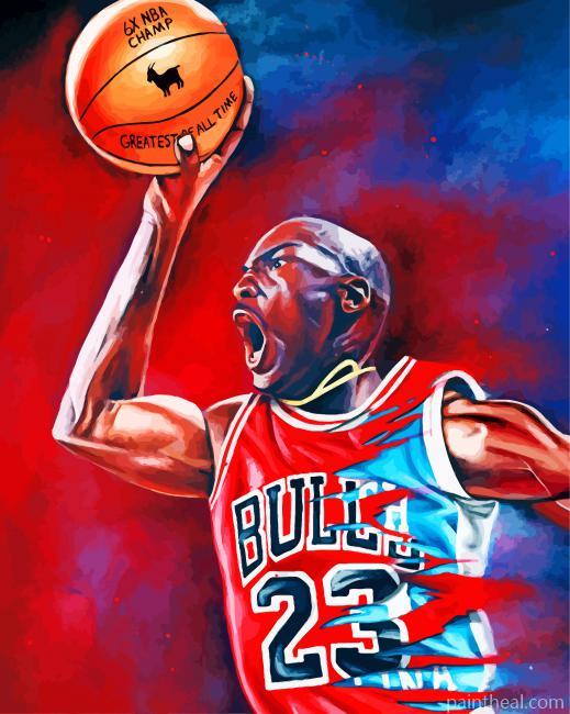 Michael Jordan The Goat Painting By Numbers Kits