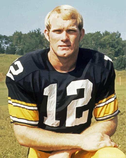 The American Footballer terry Bradshaw Painting By Numbers Kits