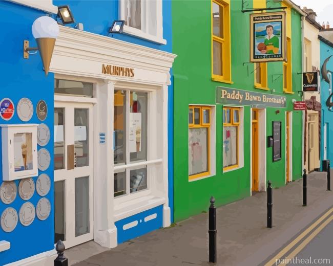 Murphys Ice Cream Store Dingle Town Painting By Numbers Kits