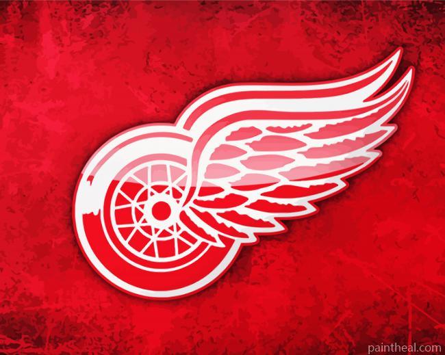 Detroit Red Wings Logo Painting By Numbers Kits