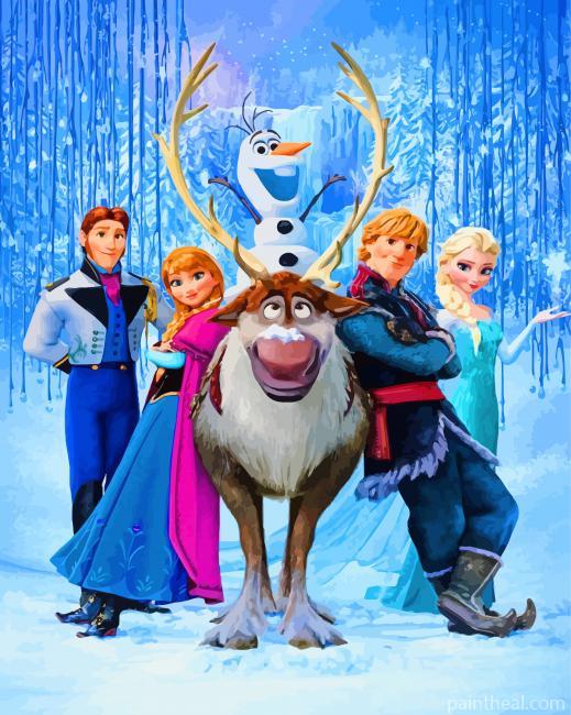 Frozen Illustration Painting By Numbers Kits