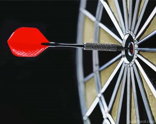Aesthetic Darts Game Painting By Numbers Kits