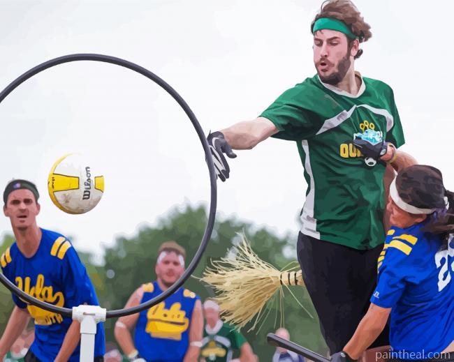 Quidditch Sport Painting By Numbers Kits