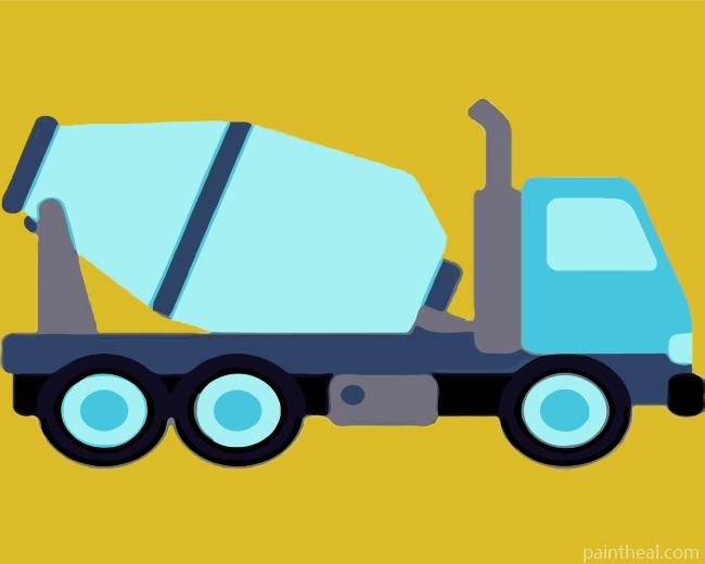 Cement Mixer Painting By Numbers Kits