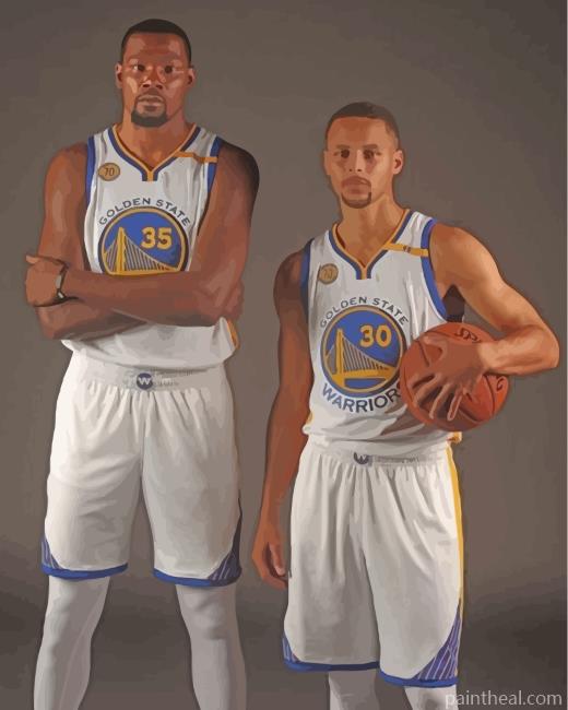 Steph Curry And Kevin Durant Painting By Numbers Kits