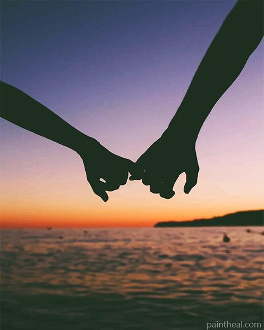 Couple Holding Hands NEW Painting By Numbers Kits