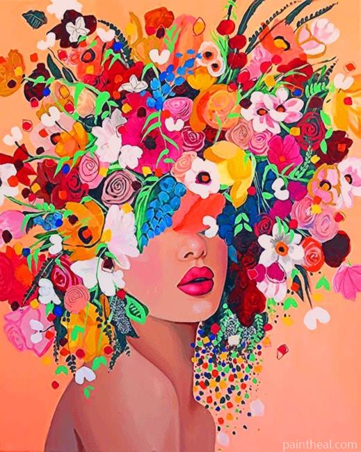 Floral Art Painting By Numbers Kits