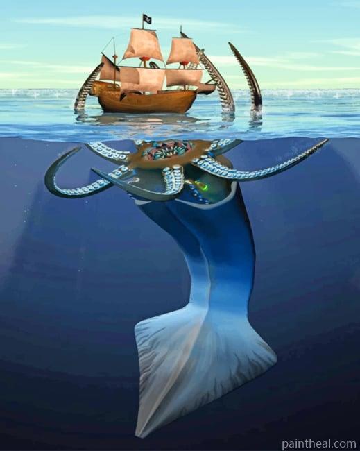 The Kraken Painting By Numbers Kits