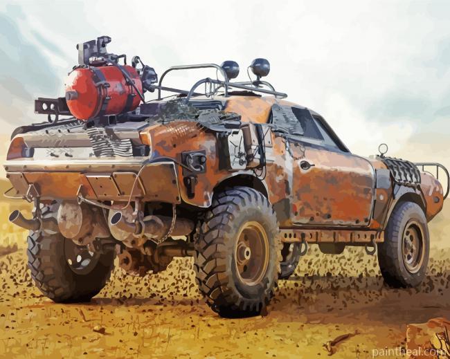 Mad Max Car Painting By Numbers Kits