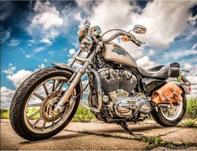 Macro Run Motorcycle Engines Painting By Numbers Kits