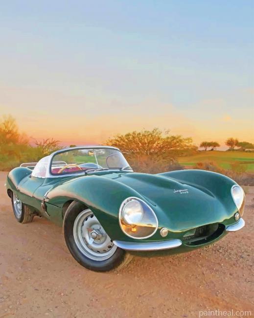 Jaguar Xkss Car NEW Painting By Numbers Kits