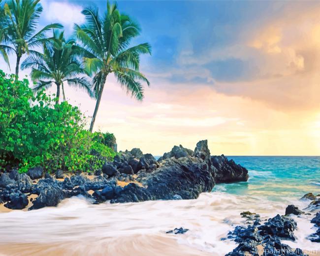 Hawaii Secret Beach Painting By Numbers Kits