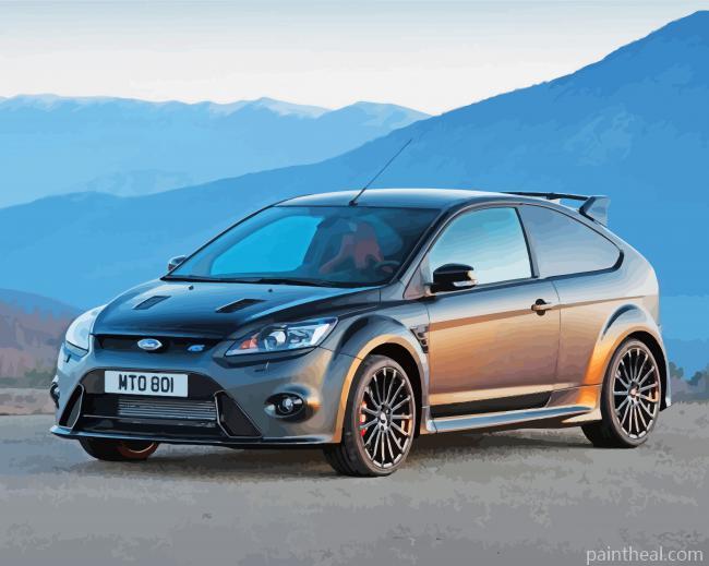 Ford Focus RS Car Painting By Numbers Kits