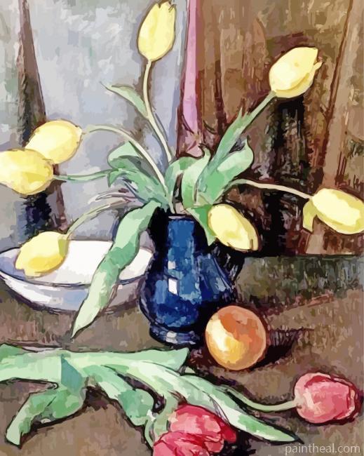 Still Life With Tulips Peploe Painting By Numbers Kits