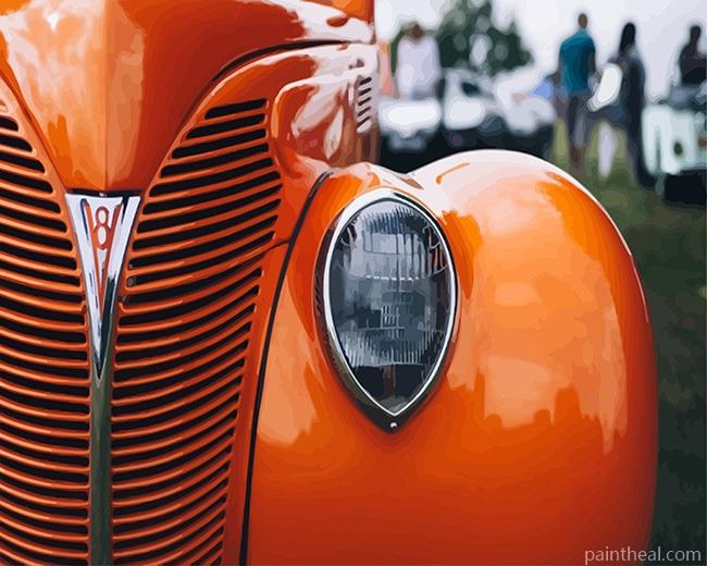 Orange Car NEW Painting By Numbers Kits