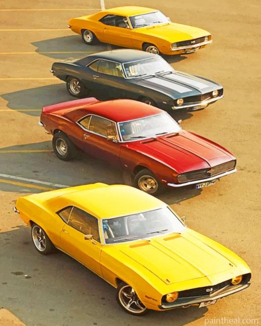 Chevrolet Camaro Cars NEW Painting By Numbers Kits