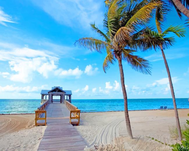 Key West Florida Painting By Numbers Kits