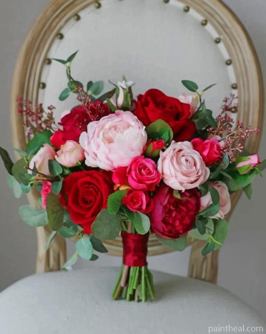 Bouquet Of Flowers NEW Painting By Numbers Kits