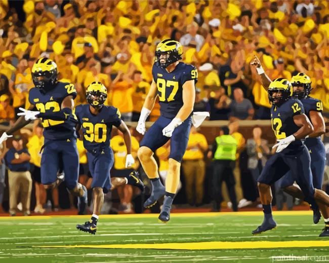 Michigan Wolverines Painting By Numbers Kits