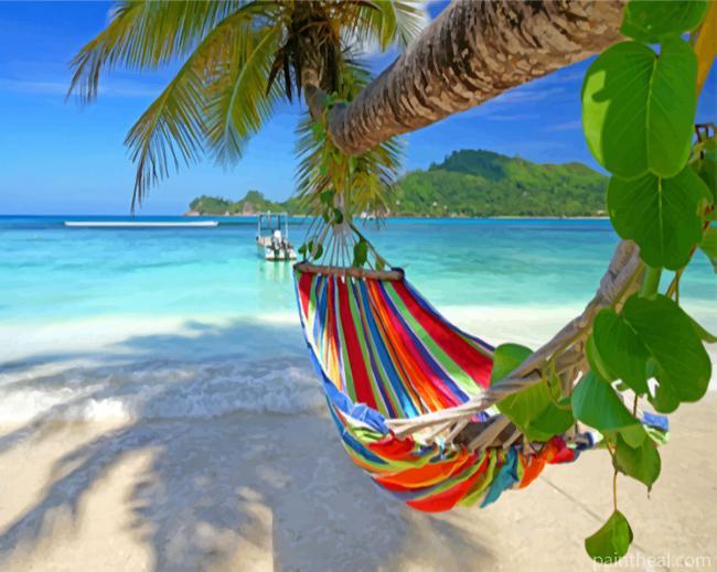 Beach Hammock Painting By Numbers Kits