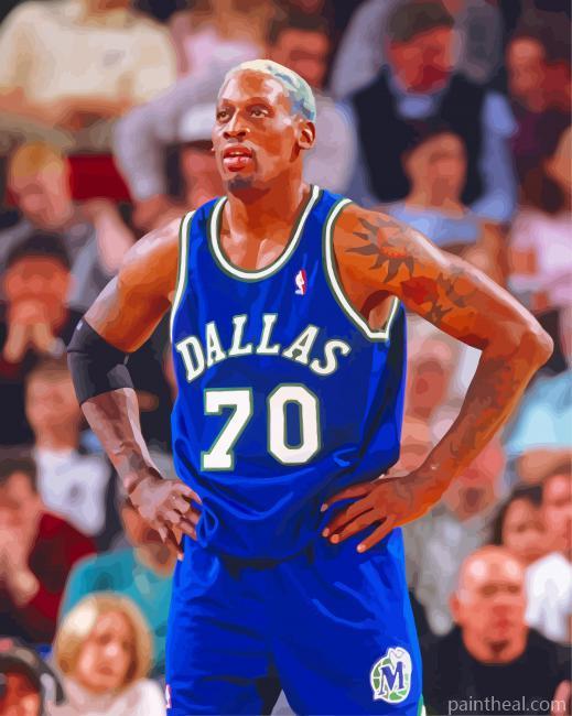 Chicago Bulls Dennis Rodman Painting By Numbers Kits