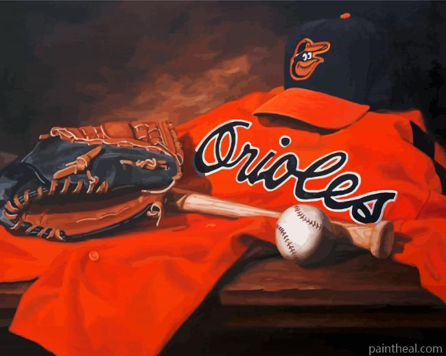 Baltimore Orioles Art Painting By Numbers Kits