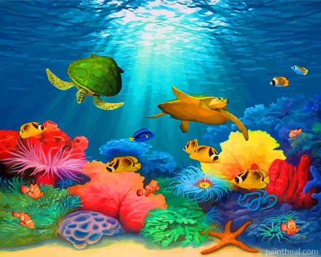 Under Ocean Painting By Numbers Kits