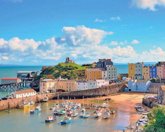 Tenby Wales Painting By Numbers Kits