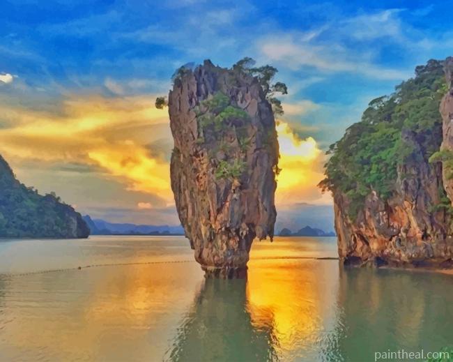 Ao Phang Nga National Park Painting By Numbers Kits