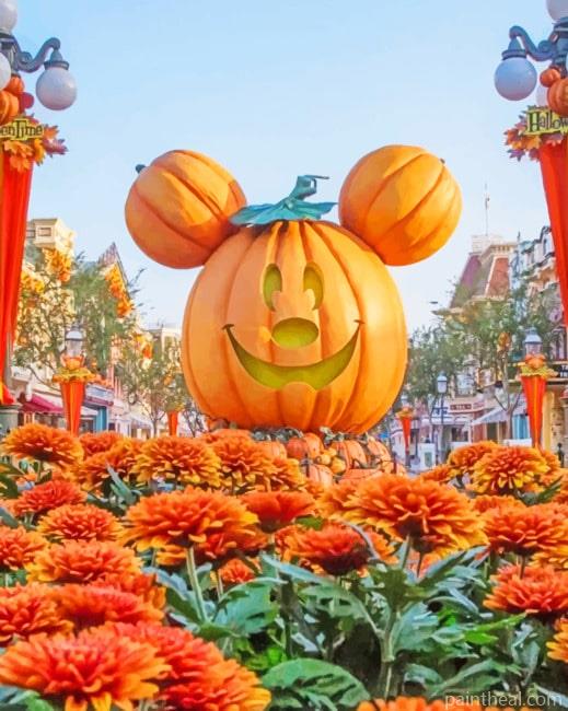 Mickey Pumpkin NEW Painting By Numbers Kits