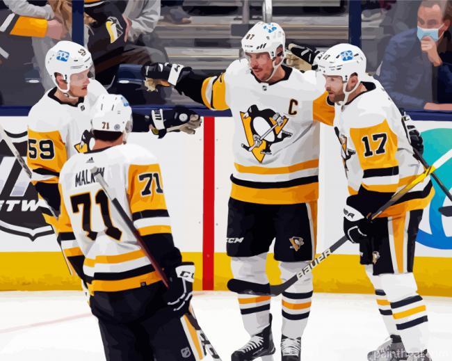 Pittsburgh Penguins Art Painting By Numbers Kits